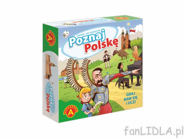 Gra Poznaj świat lub Poznaj Polskę , cena 24,99 PLN za 1 opak. Gra edukacyjna ...