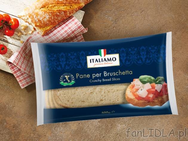 Chleb do bruschetty , cena 5,00 PLN za 500 g/1 opak., 1 kg=15,98 PLN.