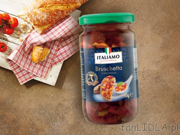 Bruschetta , cena 4,00 PLN za 190 g/1 opak., 100 g=2,63 PLN.