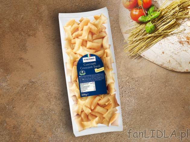 Włoska słona przekąska z Sardynii , cena 6,00 PLN za 200 g/1 opak., 100 g=3,50 PLN.