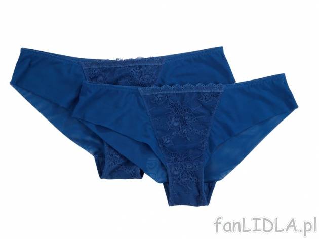 Majtki z koronką, 2 pary Esmara, cena 19,99 PLN za 2 pary 
- rozmiary: S-L 
- 4 ...