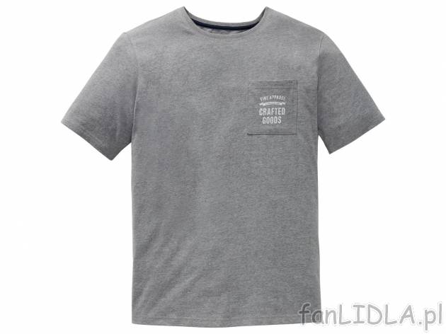 Koszulka męska Livergy, cena 15,99 PLN 
- rozmiary: M-XXL
- 90% bawełny, 10% wiskozy
- ...