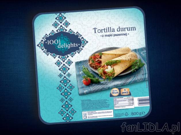Wrapy durum , cena 7,00 PLN za 800 g/1 opak., 1 kg=9,99 PLN.