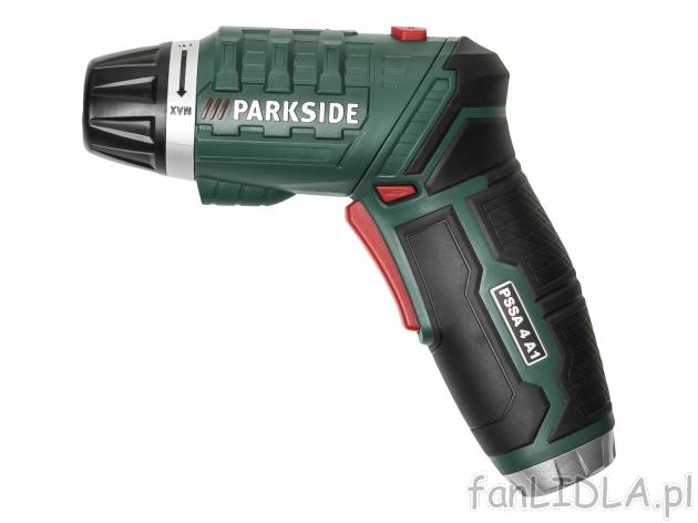Akumulatorowa wkrętarka z latarką Parkside, cena 69,90 PLN 
- dodatkowe podświetlenie ...