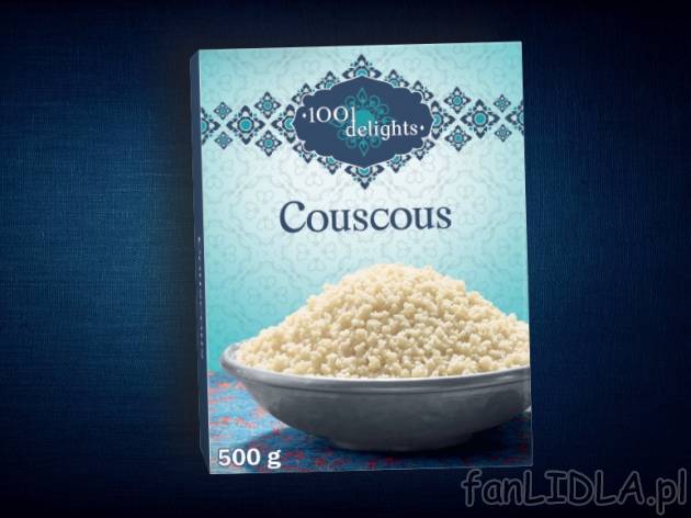 Kasza kuskus , cena 3,00 PLN za 500 g/1 opak., 1 kg=6,98 PLN.
