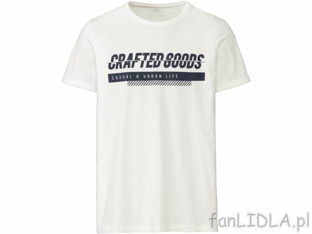 T-shirt Livergy, cena 19,99 PLN 
- 100% bawełny
- rozmiary: M-XXL
- Hohenstein ...