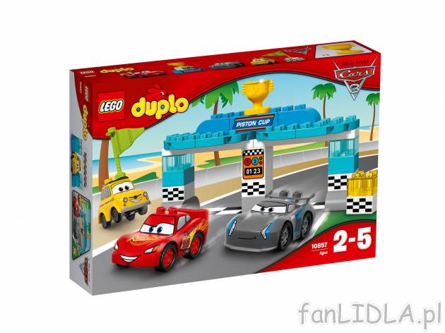 Klocki LEGO®: 10857 , cena 99,00 PLN za 1 opak. 
Fani filmu Auta 3 Disney•Pixar ...