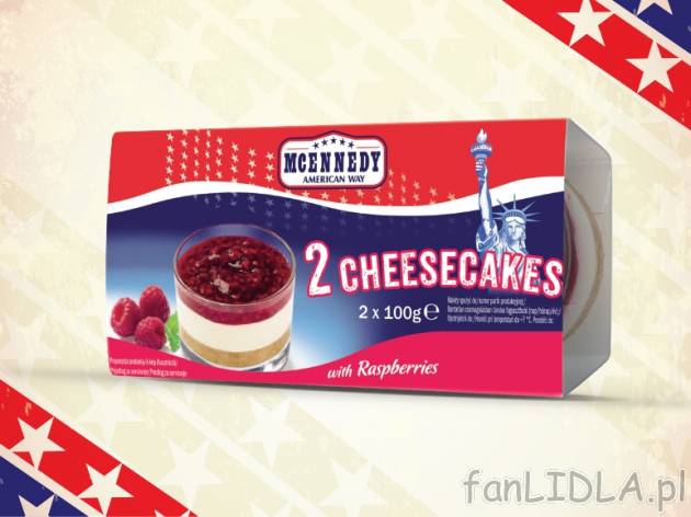Deser sernikowy , cena 4,00 PLN za 2 x 100g/1 opak., 100 g=2,50 PLN.