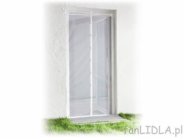 Moskitiera z zapięciem na magnes Powerfix, cena 25,99 PLN za 2 siatki 50 x 220 ...
