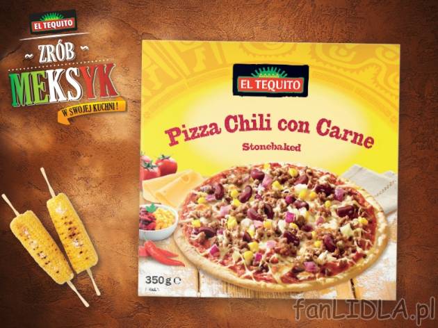 Pizza Chili Con Carne lub Jalapeno , cena 5,00 PLN za 350/360 g/1 opak., 1 kg=15,69/15,25 ...