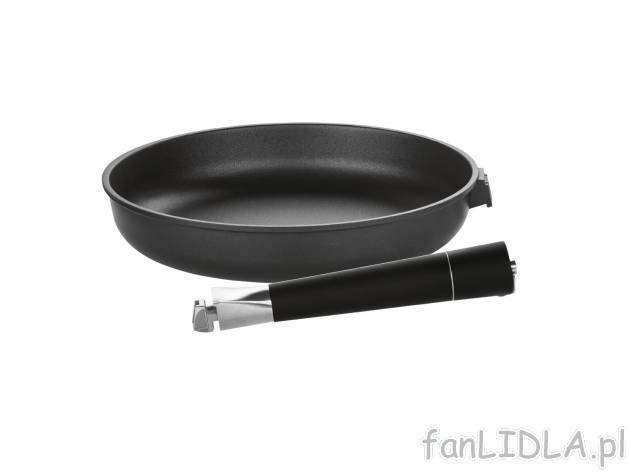 Patelnia z odpinaną rączką Ernesto, cena 69,90 PLN 
- z odlewu aluminiowego
- ...