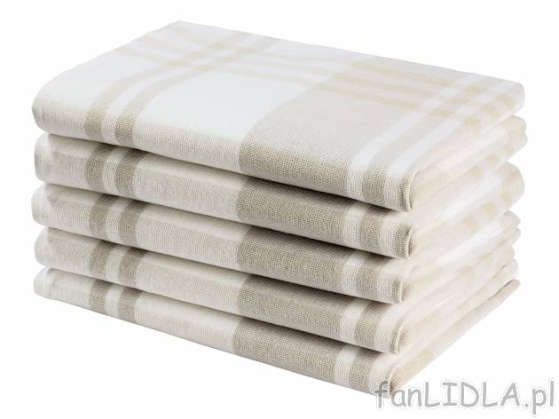 Zestaw ręczników kuchennych, 5 szt. Ernesto, cena 22,99 PLN 
- 50 x 70 cm
- z ...