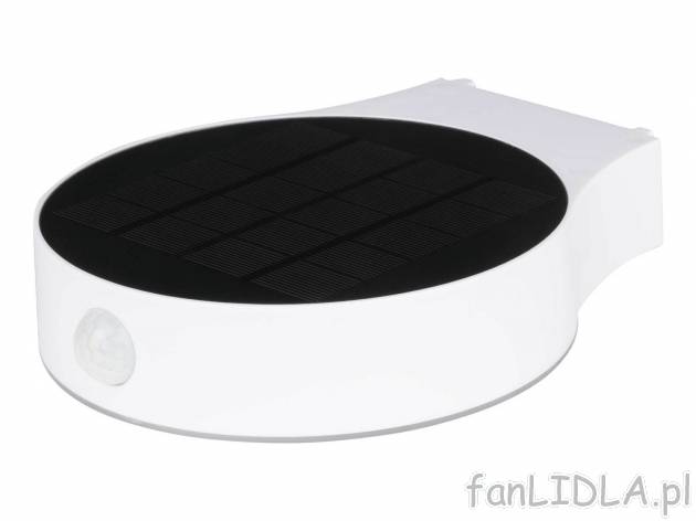 Zewnętrzna lampa solarna LED z czujnikiem ruchu i zmierzchu Livarno Lux, cena 74,90 ...