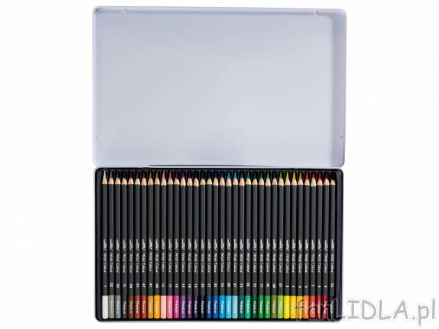 Kredki premium, 36 szt. Crelando, cena 39,99 PLN 
- wysokiej jakości pigmenty
- ...