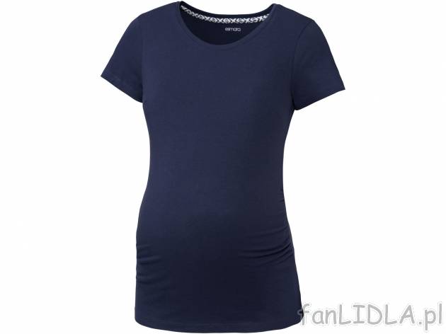 T-shirt ciążowy z biobawełny Esmara, cena 22,99 PLN 
- 95% biobawełny,&nbsp; ...