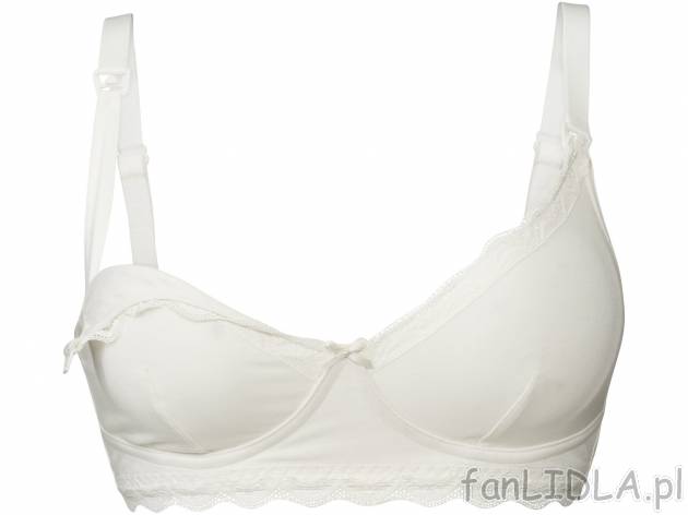 Biustonosz do karmienia z biobawełny Esmara Lingerie, cena 19,99 PLN 
- 95% biobawełny,&nbsp; ...