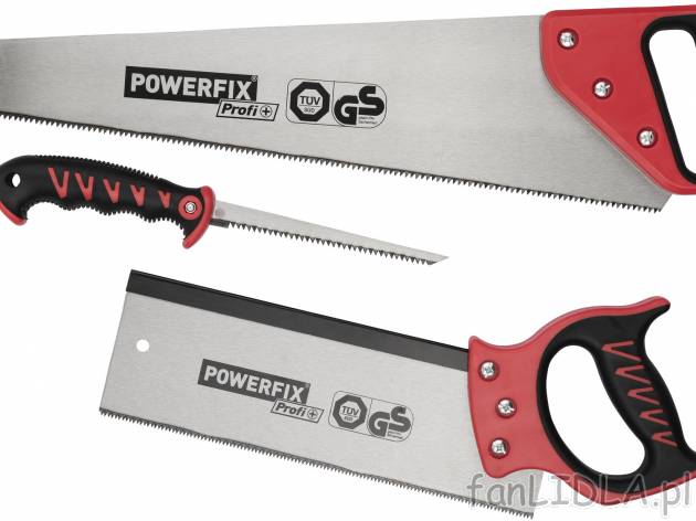 Komplet pił ręcznych Powerfix, cena 35,99 PLN 
- 2-stronnie ostrzone zęby
- ...