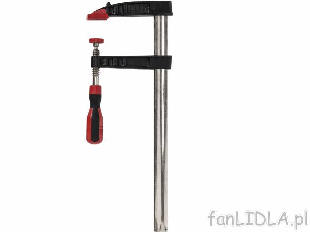 Ścisk stolarski Powerfix, cena 34,99 PLN 
- ok. 120 x 400 mm
- TÜV GS (Geprüfte ...