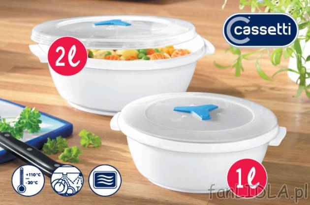 Pojemniki na żywność cena 9,99PLN za 2 sztuki.
- z praktycznym wentylem parowym
- ...