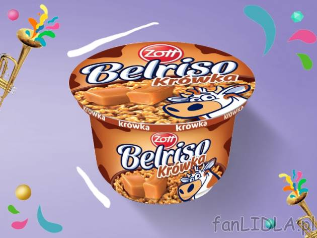 Zott Belriso Ryż na mleku, krówka , cena 1,00 PLN za 200 g/1 opak., 100 g=0,75 PLN.