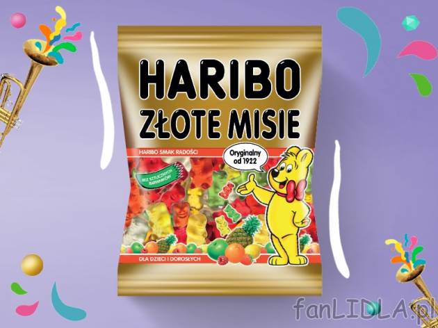 Haribo Żelki* , cena 2,00 PLN za 160 g/1 opak., 100 g=1,74 PLN. 
* produkt dostępny ...