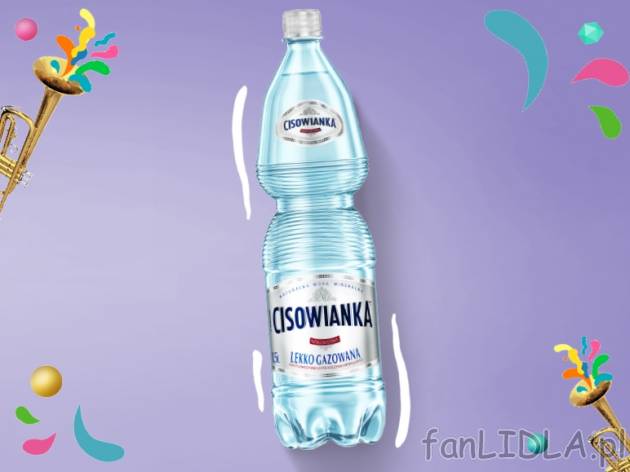 Cisowianka Woda lekko gazowana , cena 1,00 PLN za 1,5 l/1 opak., 1 l=0,86 PLN.