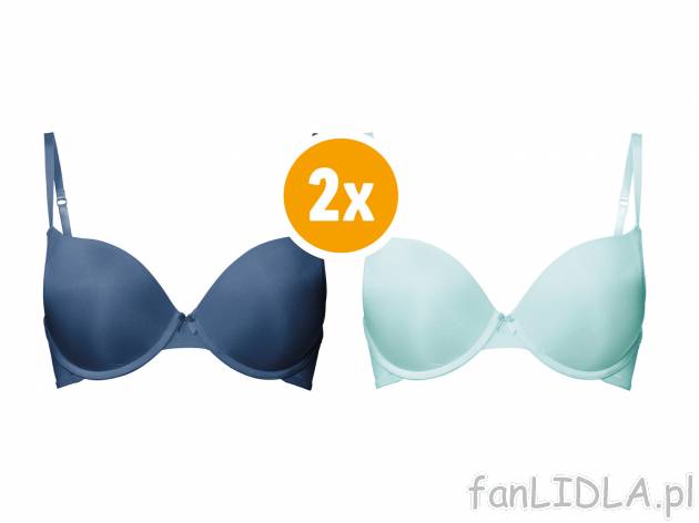 Biustonosze z fiszbinami, 2 szt* Esmara Lingerie, cena 14,99 PLN 
- rozmiary: 75B, ...