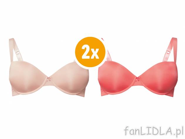 Biustonosze z fiszbinami XXL, 2 szt.* Esmara Lingerie, cena 17,99 PLN 
- rozmiary: ...