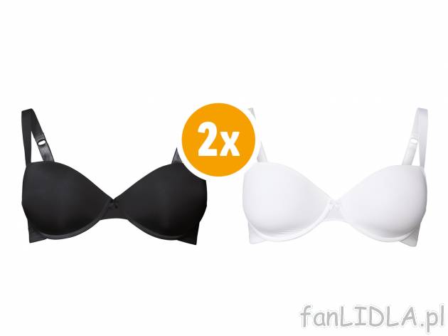 Biustonosze z fiszbinami XXL, 2 szt.* Esmara Lingerie, cena 17,99 PLN 
- rozmiary: ...