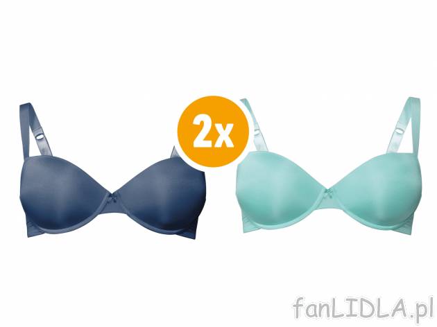 Biustonosze z fiszbinami XXL, 2 szt.* Esmara Lingerie, cena 17,99 PLN 
- rozmiary: ...