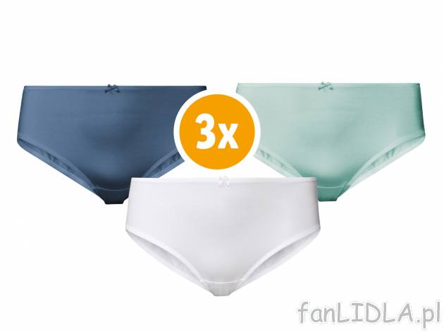 Majtki XXL, 3 pary* Esmara Lingerie, cena 7,99 PLN 
- rozmiary: XL-3XL
- Hohenstein ...
