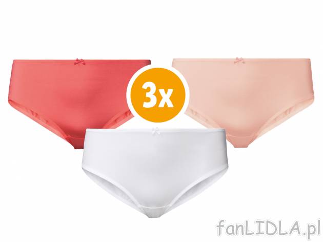 Majtki XXL, 3 pary* Esmara Lingerie, cena 7,99 PLN 
- rozmiary: XL-3XL
- Hohenstein ...