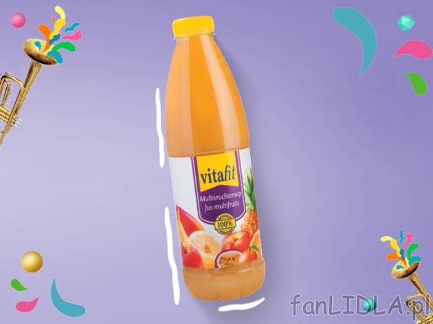 Vitafit Sok wieloowocowy* , cena 4,00 PLN za 1 l/1 opak. 
*od piątku, 29.07