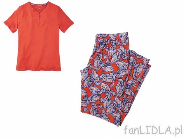 Piżama Esmara, cena 0,00 PLN za 
- rozmiary: L-XXL 
- koszulka: 100% bawełna 
- ...