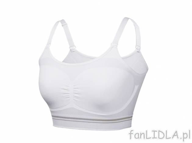 Bezszwowy biustonosz sportowy , cena 24,99 PLN za 1 szt. 
- rozmiary: S-L 
- 4 ...