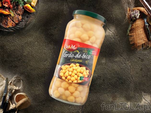 Cieciorka gotowana , cena 2,00 PLN za 540 g/1 opak., 1 kg=7,48 PLN.