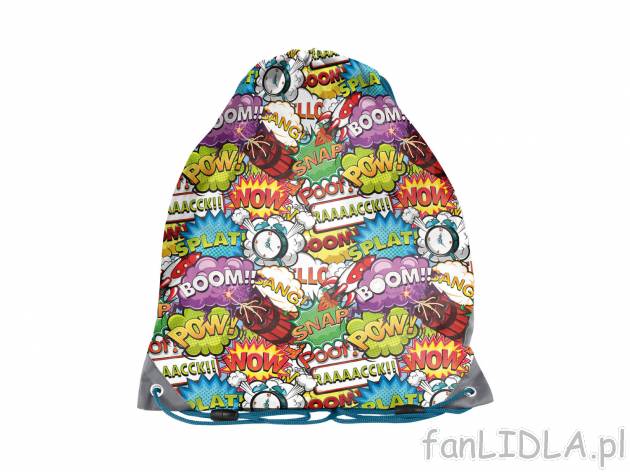 Worek na wf , cena 4,99 PLN  
-  38 x 34 cm