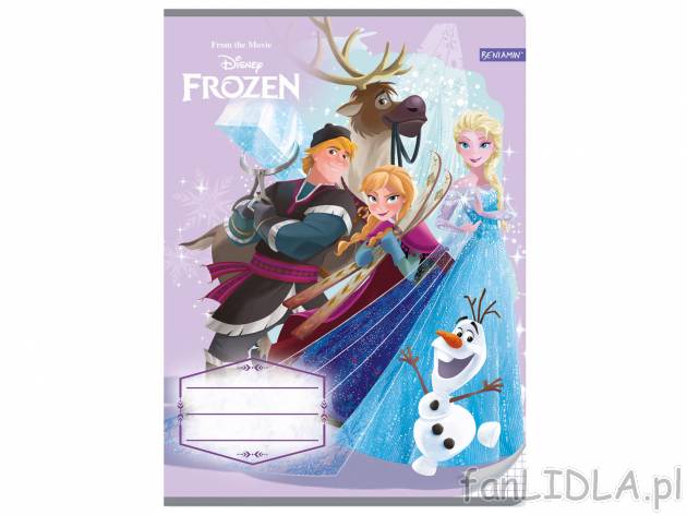 Zeszyt A5 Disney, 16 kartek , cena 0,59 PLN 
- w kratkę lub w linię*Cena regularna: ...