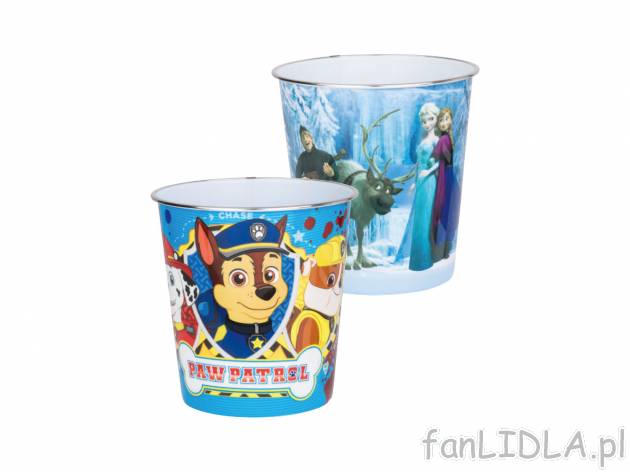 Kosz Disney, 7 l , cena 8,99 PLN 
- wymiary: 23,8 x 18 x 24 cm
- do wyboru: &rdquo;Kraina ...