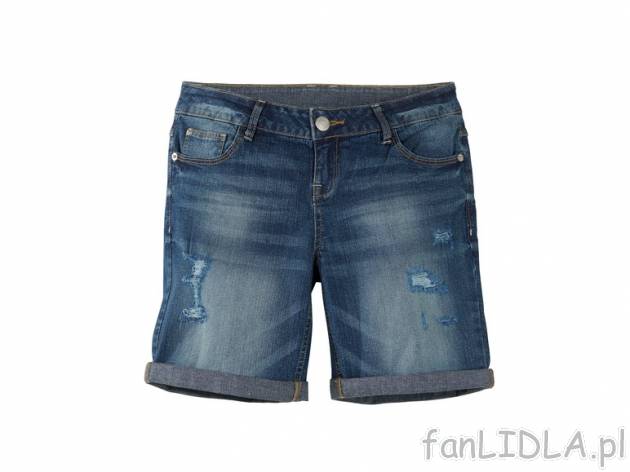 Spodenki jeansowe Esmara, cena 34,99 PLN za 1 szt. 
- 98% bawełna, 2% elastan ...