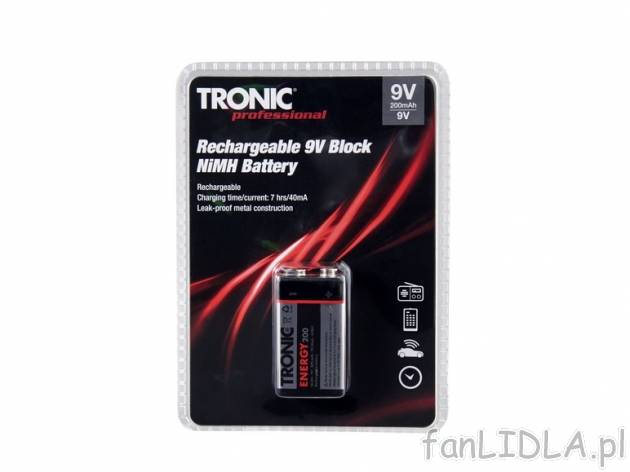 Baterie akumulatorki Tronic, cena 16,99 PLN za 1 opak. 
-      różne rodzaje do wyboru