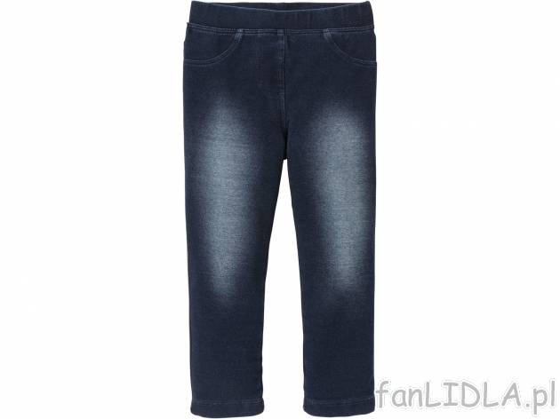 Jegginsy dziewczęce Lupilu, cena 19,99 PLN 
- wygląd jeans&oacute;w wygoda ...