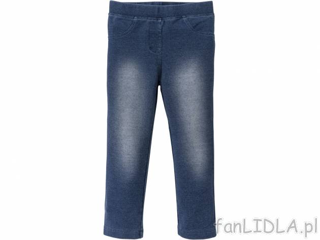 Jegginsy dziewczęce Lupilu, cena 19,99 PLN 
- wygląd jeans&oacute;w wygoda ...