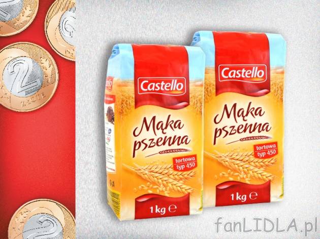 Castello Mąka pszenna tortowa typ 450, 2 szt. , cena 2,00 PLN za 2x1kg 
*cena wyłącznie ...