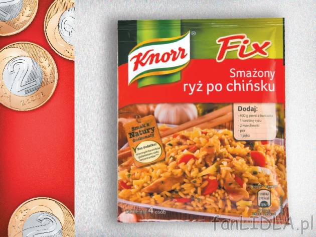 Knorr Fix , cena 2,00 PLN za 327g/39g/43g/44g/45g/64g