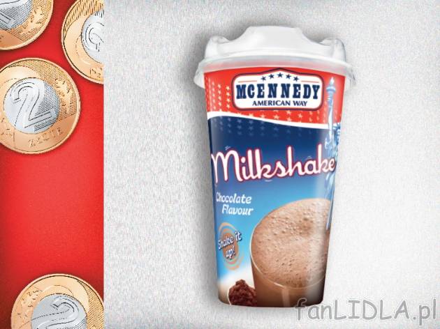 Mcennedy Shake mleczny , cena 2,00 PLN za 230ml/1 opak, 100ml=0,87 PLN.