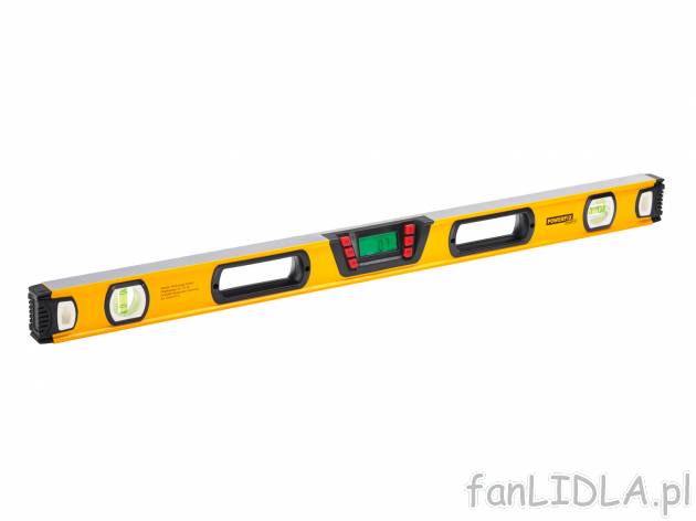 Poziomnica cyfrowa , cena 69,90 PLN za 1 szt. 
-  wyświetlacz LCD
-  dł. 80 cm