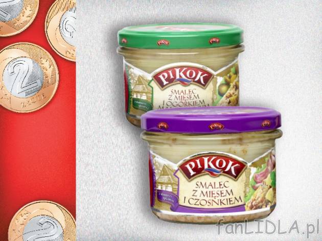 Pikok Smalec smakowy , cena 2,00 PLN za 150g/1 opak, 100g=1,33 PLN.