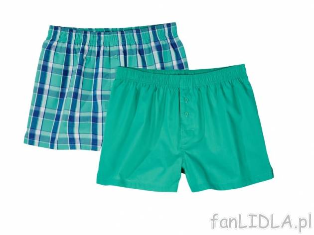 Bokserki męskie 2 pary Livergy, cena 27,99 PLN za 2 pary 
- rozmiary: M - XXL ...