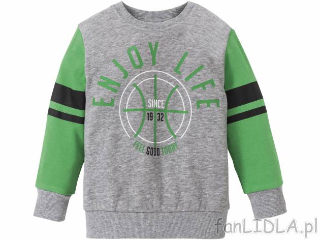 Bluza Lupilu, cena 19,99 PLN 
- wysoka zawartość bawełny
- rozmiary: 86-116
- ...